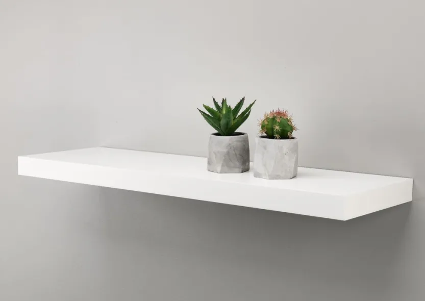 Zwevende plank ABILD 80x24 wit